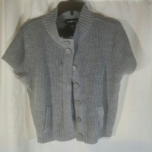 It's Our Time Large Gray Cropped Cardigan